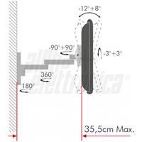 SUPPORTO TV ORIENTABILE 19-37 - BRACCI REMOVIBILI