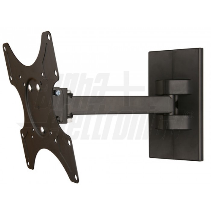 Supporto A Parete Per TV Orientabile E Inclinabile, Per Schermi Da 48 A 122 Cm (19-48"), Carico Max 35 Kg, Con Tasselli Fischer, Garanzia 10 Anni