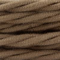CAVO ELETTRICO TRECCIATO 2x0.75 RIVESTITO IN COTONE MARRONE