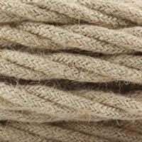 CAVO ELETTRICO TRECCIATO 2x0.75 RIVESTITO IN JUTA