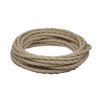 CAVO ELETTRICO TRECCIATO 2x0.75 RIVESTITO IN JUTA