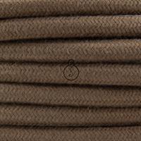 CAVO ELETTRICO TONDO 3x0.75 RIVESTITO IN COTONE MARRONE