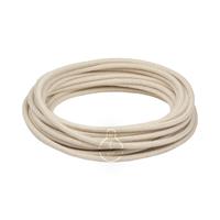 CAVO ELETTRICO TONDO 3x0.75 RIVESTITO IN COTONE CANVAS BEIGE
