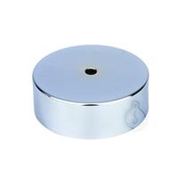ROSONE IN METALLO Ø100mm CROMO BRILLANTE 1 FORI
