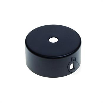 ROSONE IN METALLO Ø65mm NERO 1 FORO