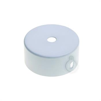 ROSONE IN METALLO Ø65mm BIANCO 1 FORO