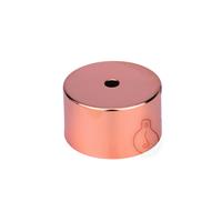 ROSONE IN METALLO Ø65mm RAME BRILLANTE 1 FORO