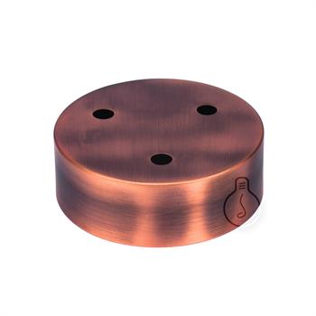 ROSONE IN METALLO Ø100mm BRONZO SATINATO 3 FORI