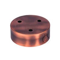ROSONE IN METALLO Ø100mm BRONZO SATINATO 3 FORI