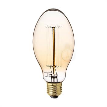 LAMPADA HIPSTER AMBRATA CON FILAMENTO IN CARBONIO VERTICALE