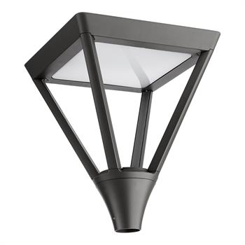 LAMPIONE LED A TESTA QUADRA 45W 6500K PER PARCHI E GIARDINI