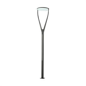 LAMPIONE LED CON LED LATERALI LUCE CALDA PER ARREDO URBANO