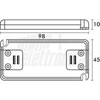 ALIMENTATORE TENSIONE COSTANTE 12V 6W SLIM PER LED