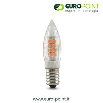 LAMPADINA LED E14 3.5W 10-30V-24VAC  BIANCO CALDO