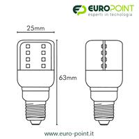LAMPADA LED 1W E14 220V BIANCO CALDO