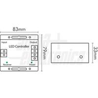 CONTROLLER RGB 8A/CH CON TELECOMANDO TOUCH
